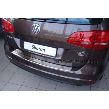 Накладка на задний бампер VW Sharan II (2010-) бренд – Avisa главное фото