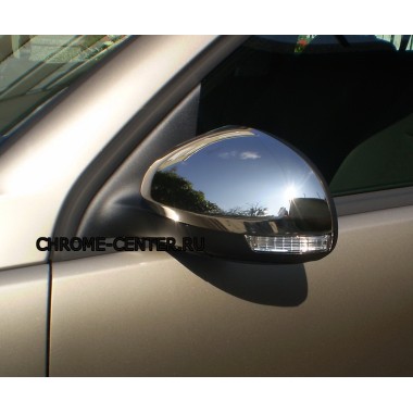 Накладки на зеркала (нерж. сталь) Skoda Yeti (2009-/14-) бренд – Omtec (Omsaline) главное фото