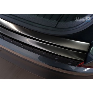 Накладка на задний бампер (черная) Skoda Kodiaq (2016-2021) бренд – Avisa главное фото